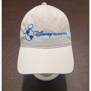 Disney Vacation Club “Member”‎ White/Blue Strapback Hat DVC Exclusive Cap